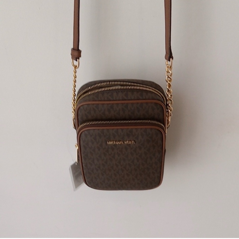 NWT Michael Kors Dark Brown Crossbody Bag